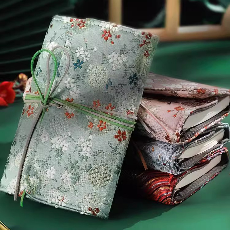 Vintage Leather Journal Notebook - Beautiful Notebook for Girls Cloth Cover