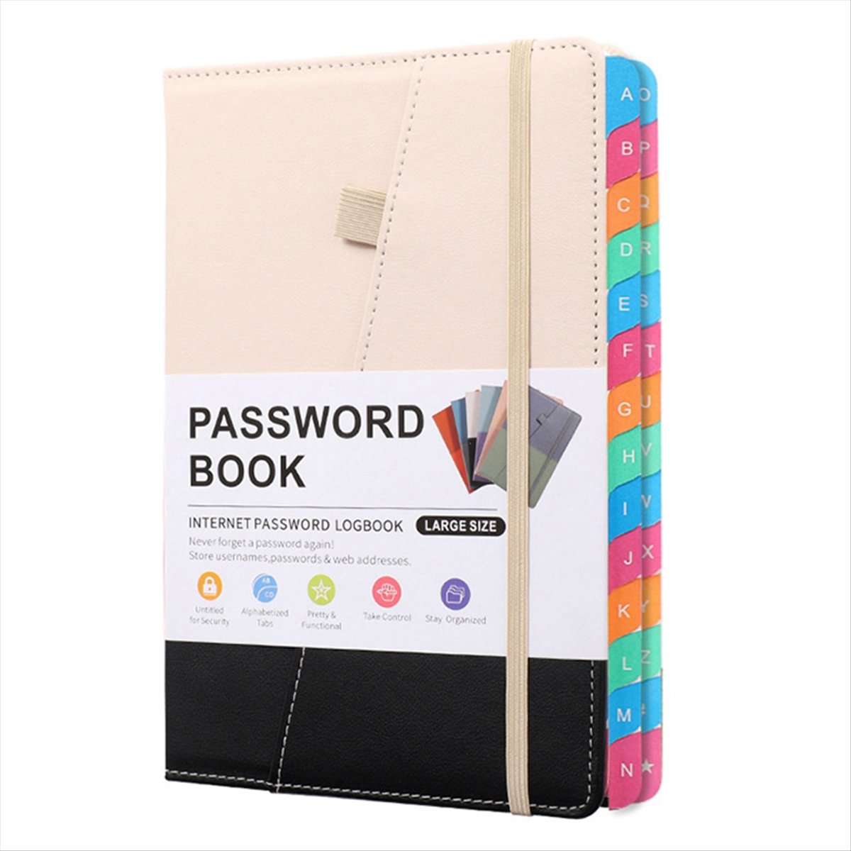 Books - N82R Password Keeper Book with Colorful