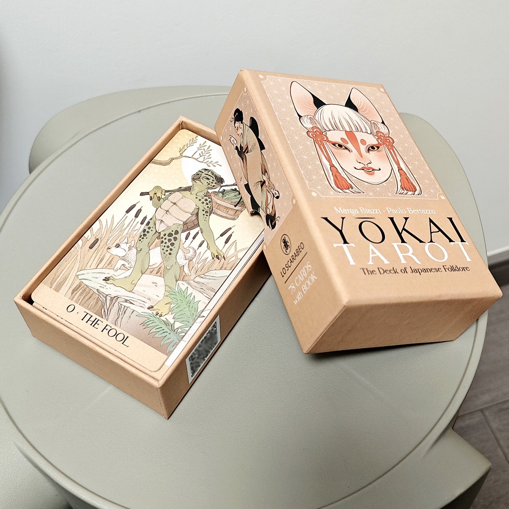 Tarot Deck With Guidebook - Yokai Tarot Cards 78Pcs Japanese Folklore
