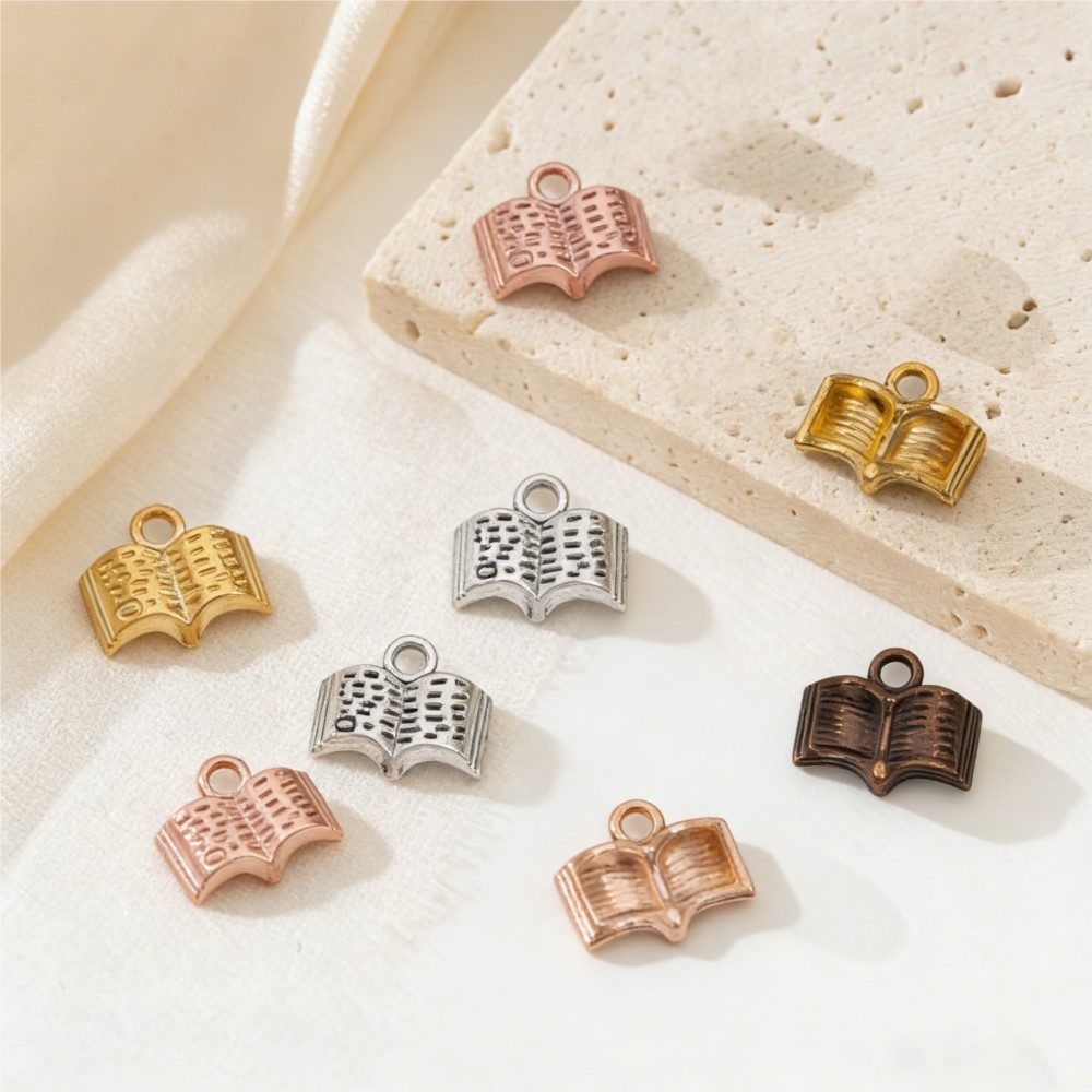 10/20/100pcs Charms Open Book  - Stationery Books review and price