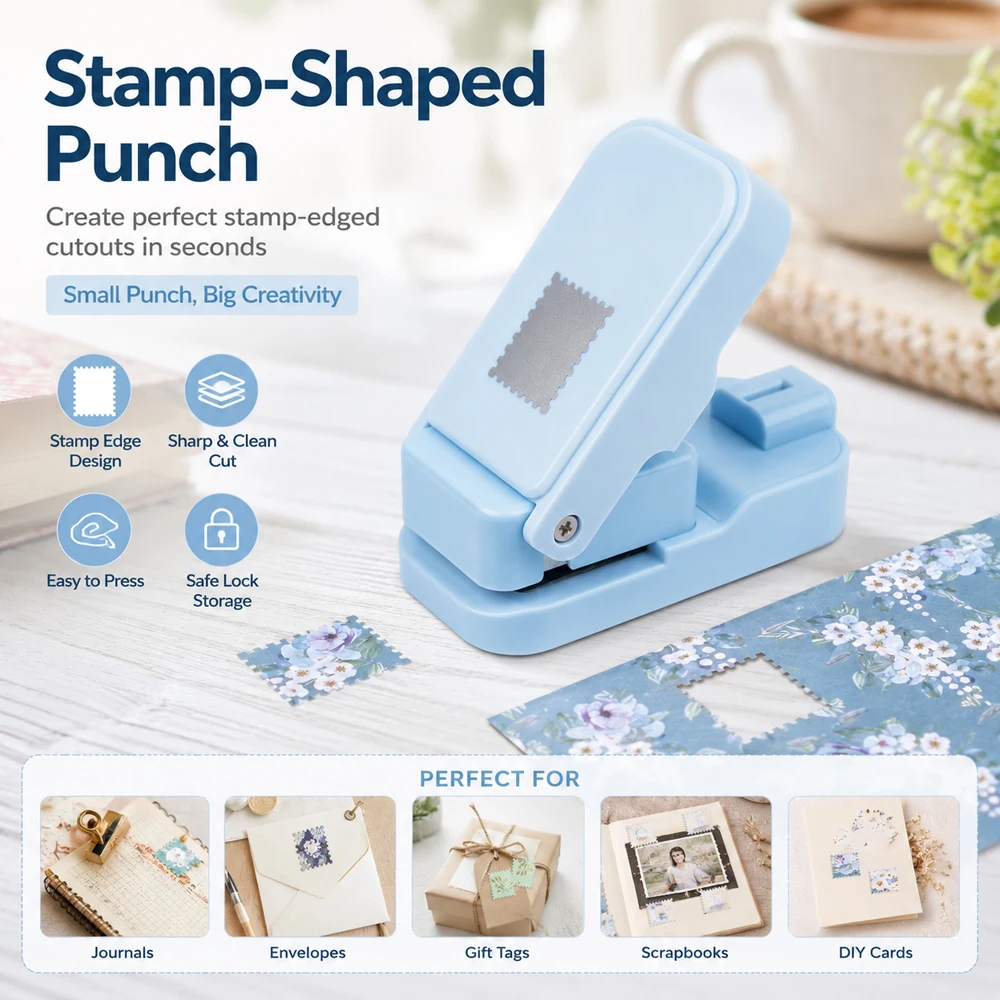 Postage Stamp Edge Paper Punch - Books review and price