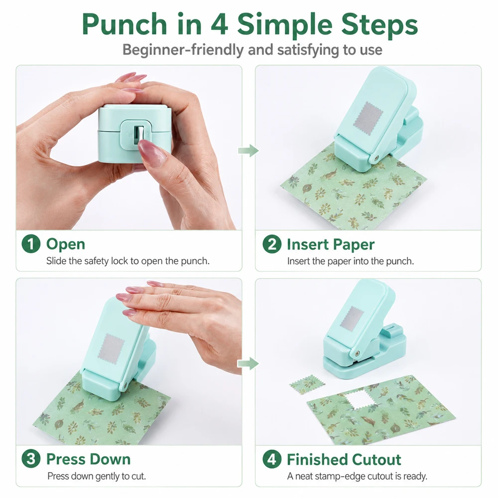 Postage Stamp Edge Paper Punch - Books review and price