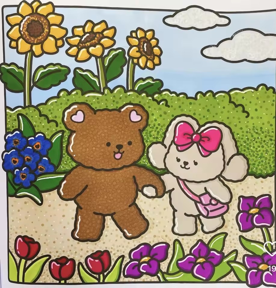 FUZZY IN LOVE Bold-easy Patter - Adult Coloring Book Stress Relief review and price
