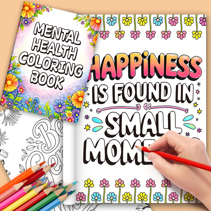 32 Pages Mental Health Colorin - Adult Coloring Book Stress Relief review and price