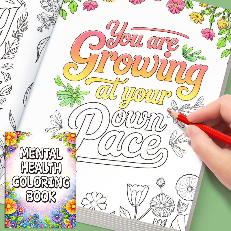 32 Pages Mental Health Colorin - Adult Coloring Book Stress Relief review and price