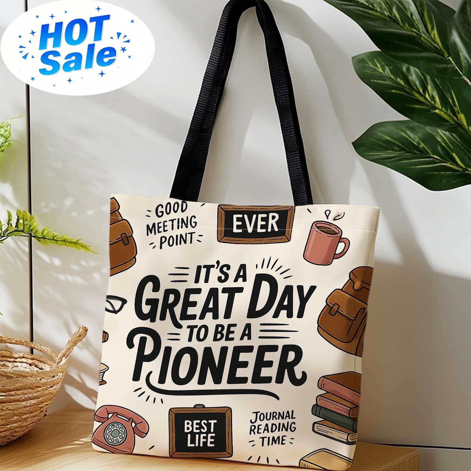 A Shopping Tote Bag with Print - Books review and price